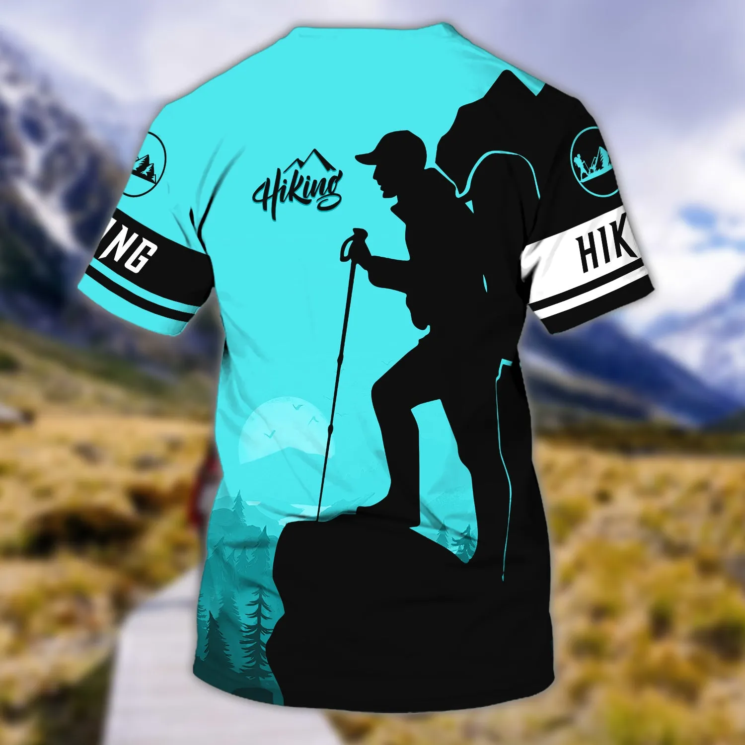 Hiking - Personalized Name 3D Tshirt - Boom
