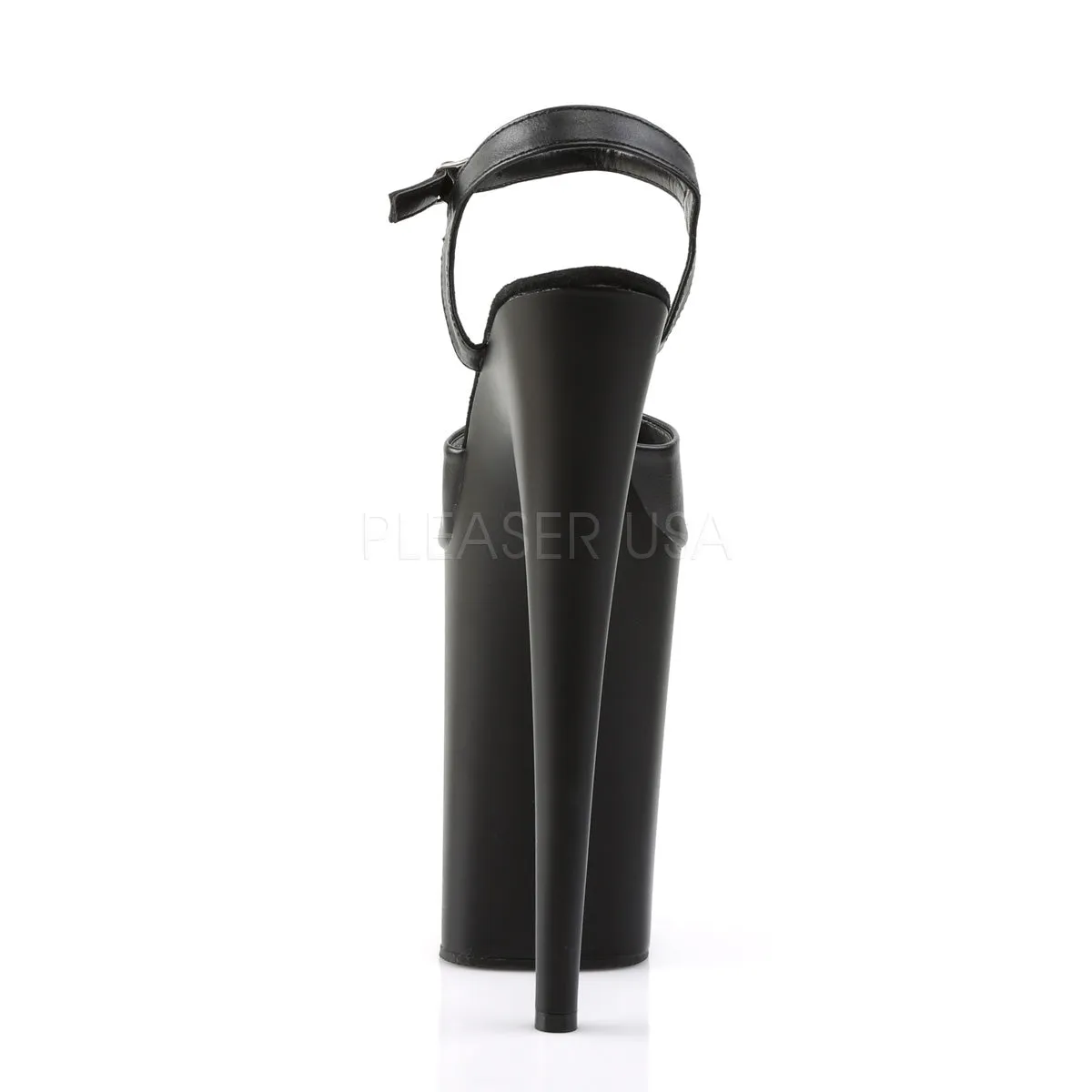 INFINITY-909  Black Faux Leather/Black Matte