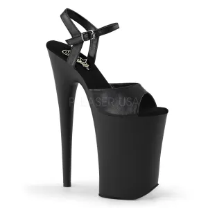 INFINITY-909  Black Faux Leather/Black Matte
