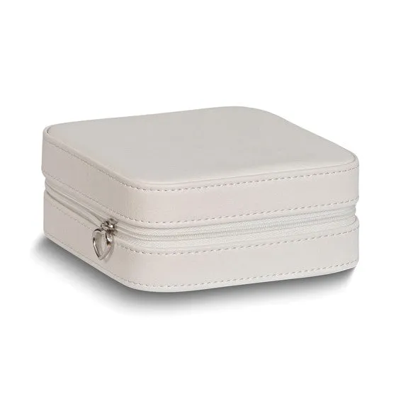 Ivory Zippered Jewelry Case