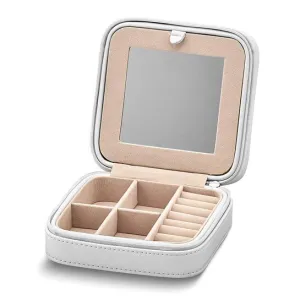 Ivory Zippered Jewelry Case