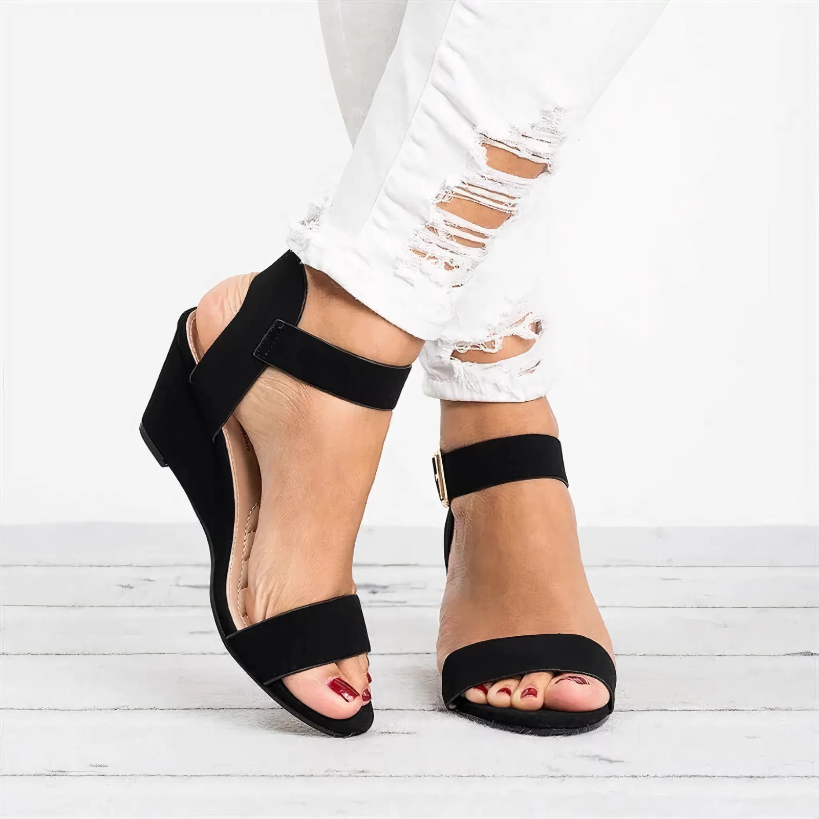 Kayleigh® | Orthopedic Wedge Sandals With Orthopedic Support