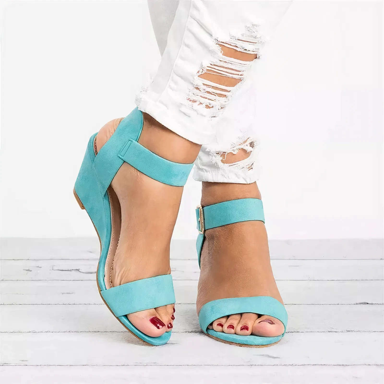 Kayleigh® | Orthopedic Wedge Sandals With Orthopedic Support