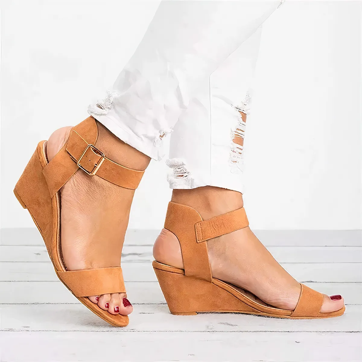 Kayleigh® | Orthopedic Wedge Sandals With Orthopedic Support