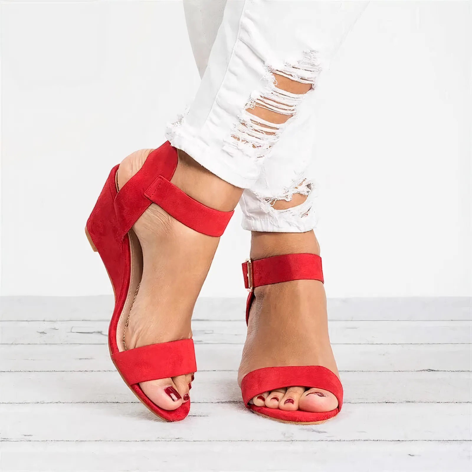 Kayleigh® | Orthopedic Wedge Sandals With Orthopedic Support