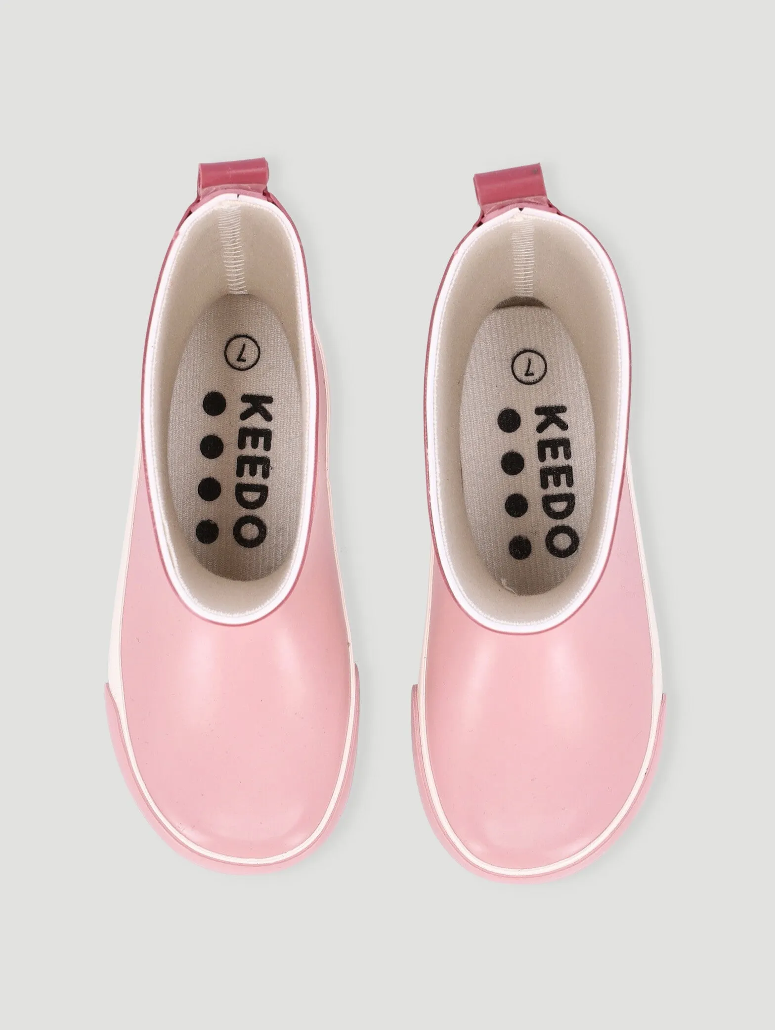 Keedo Keedo Girls Waterproof Rubber Rainboots