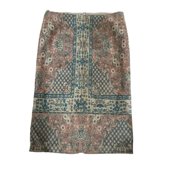 Kobi Halperin Faux Suede Print Pencil Skirt