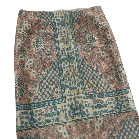 Kobi Halperin Faux Suede Print Pencil Skirt