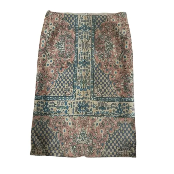Kobi Halperin Faux Suede Print Pencil Skirt