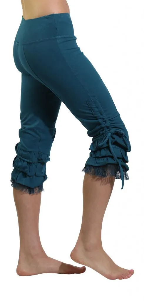 Lace Ruffle Capri
