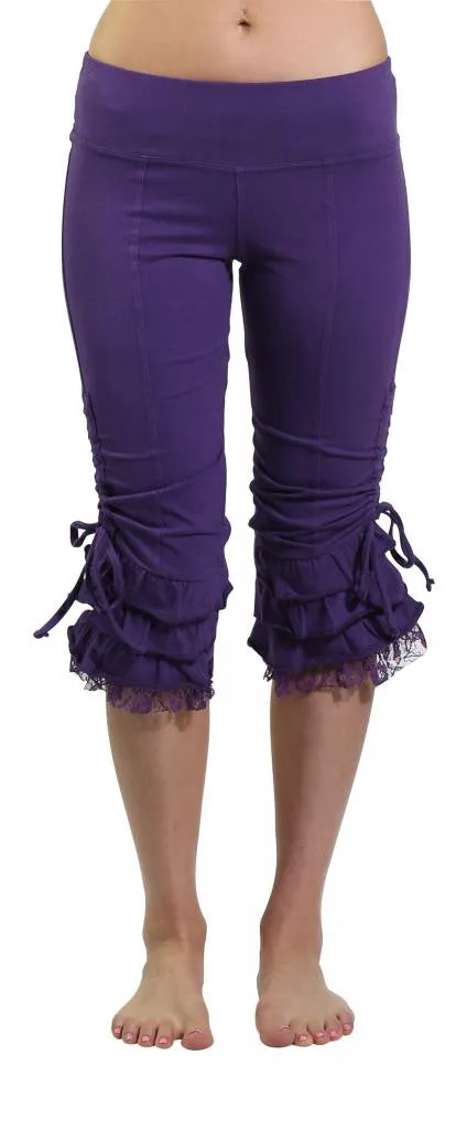 Lace Ruffle Capri