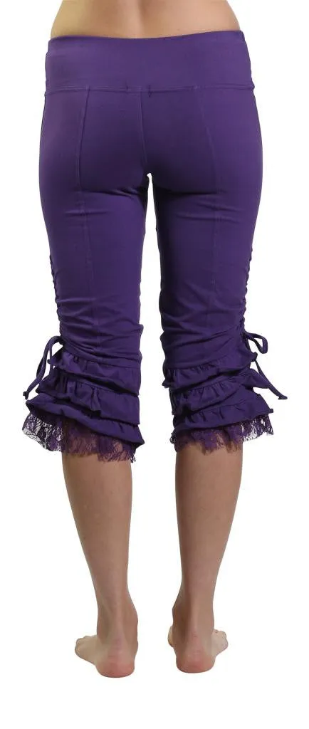 Lace Ruffle Capri
