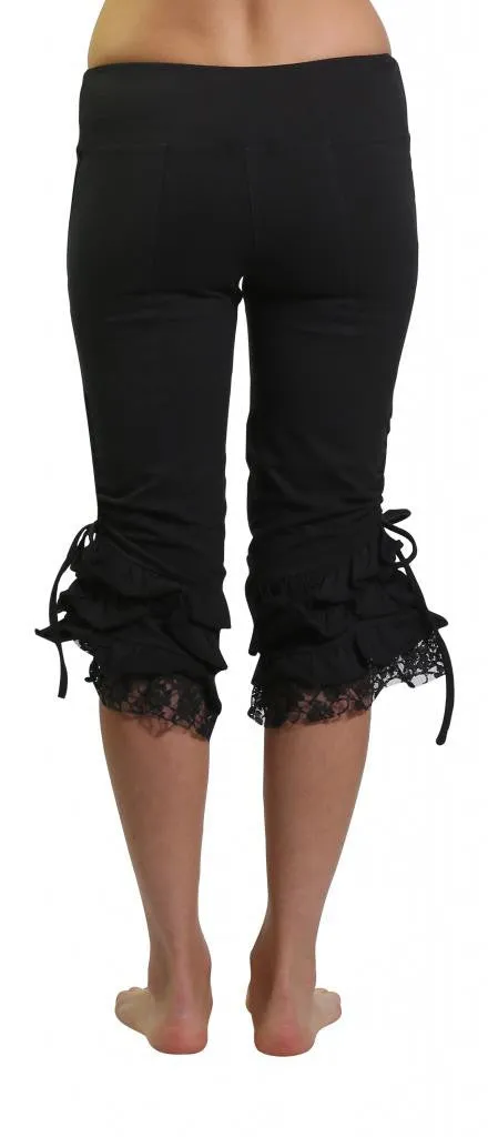 Lace Ruffle Capri