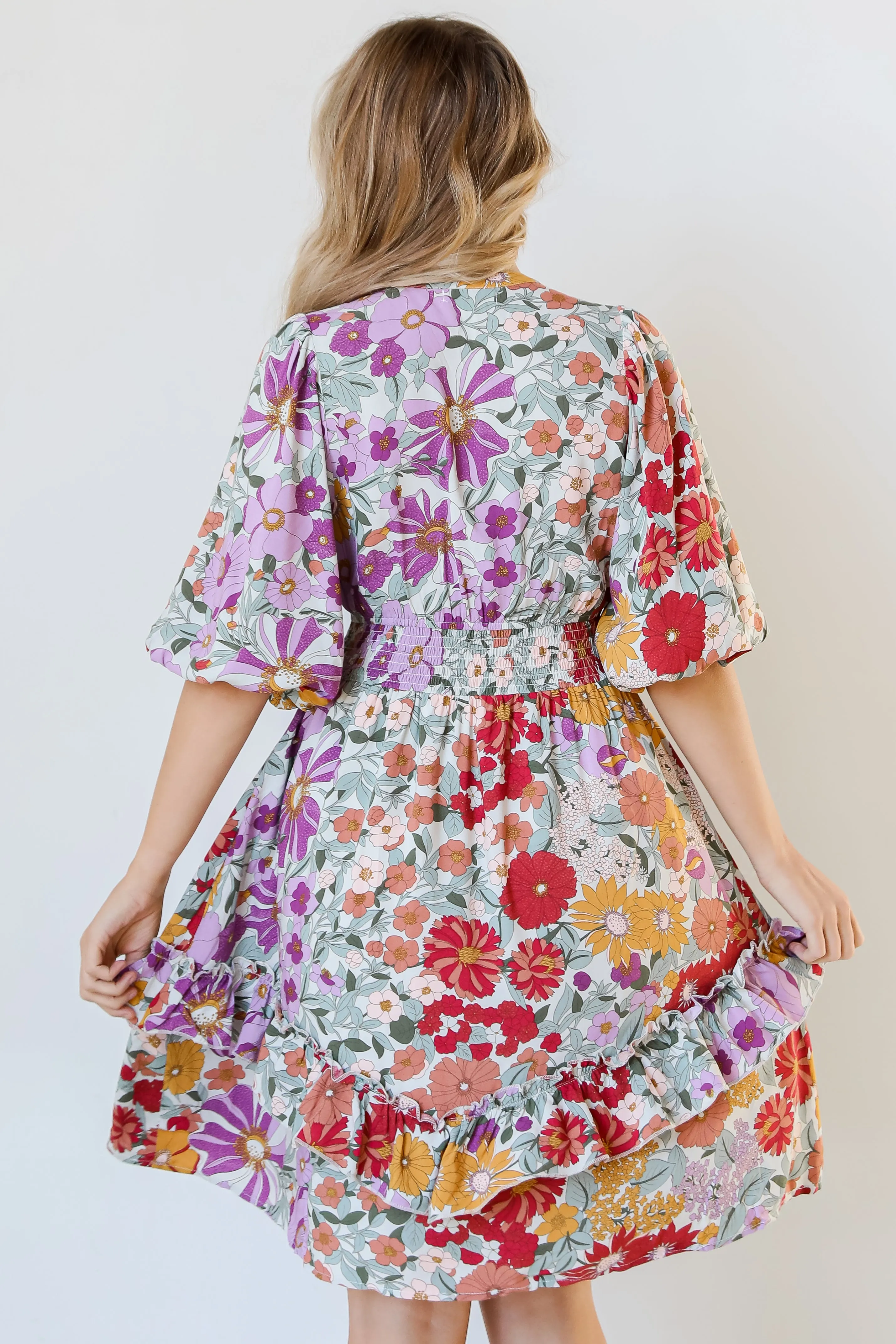 Lady In Love Floral Midi Dress