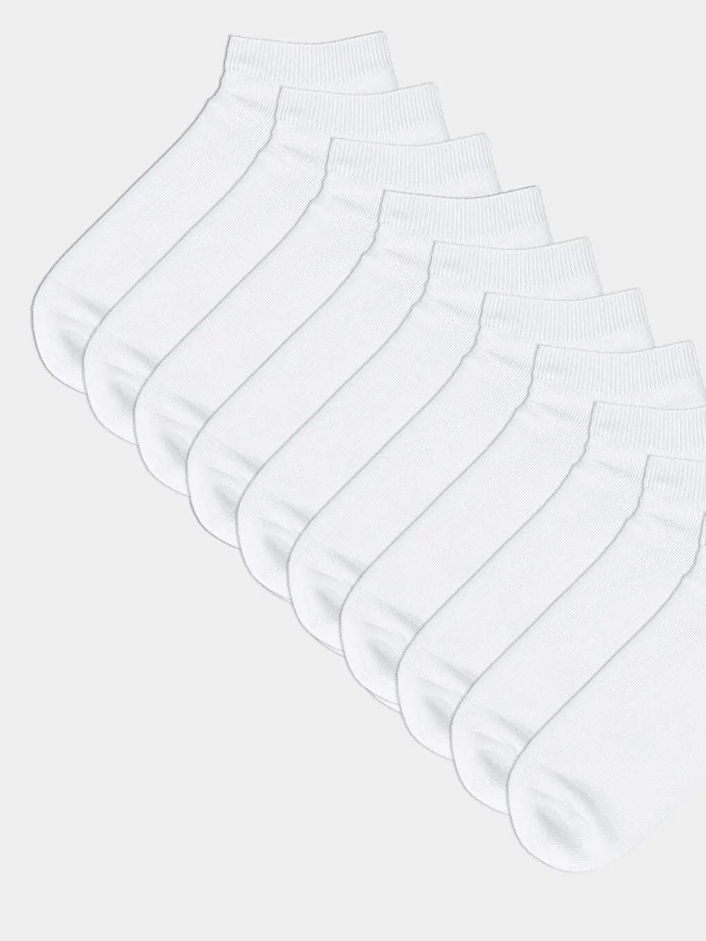 LCW ACCESSORIES Black Men Ankle Socks 10 Pack