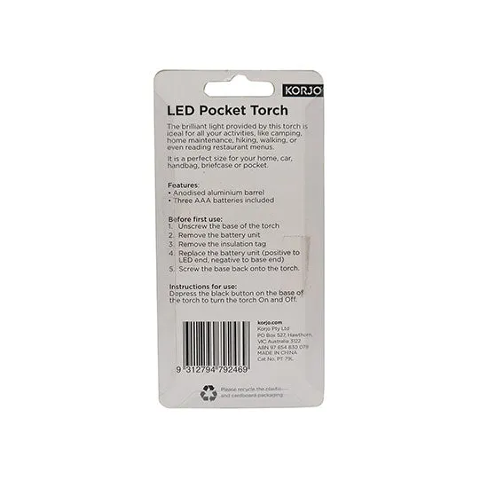 LED Pocket Torch (Blue)