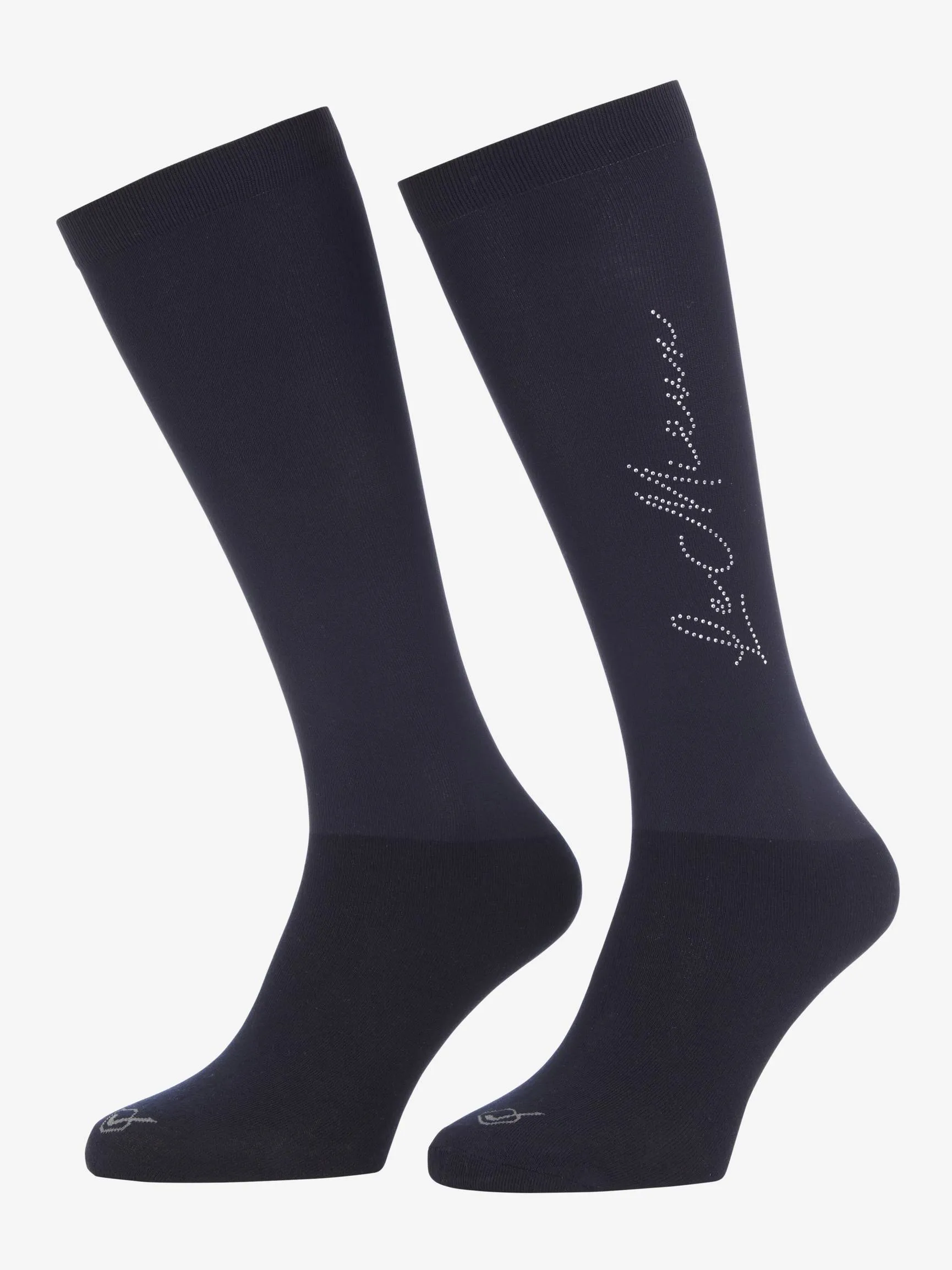 LeMieux Junior Navy Sparkle Competition Socks