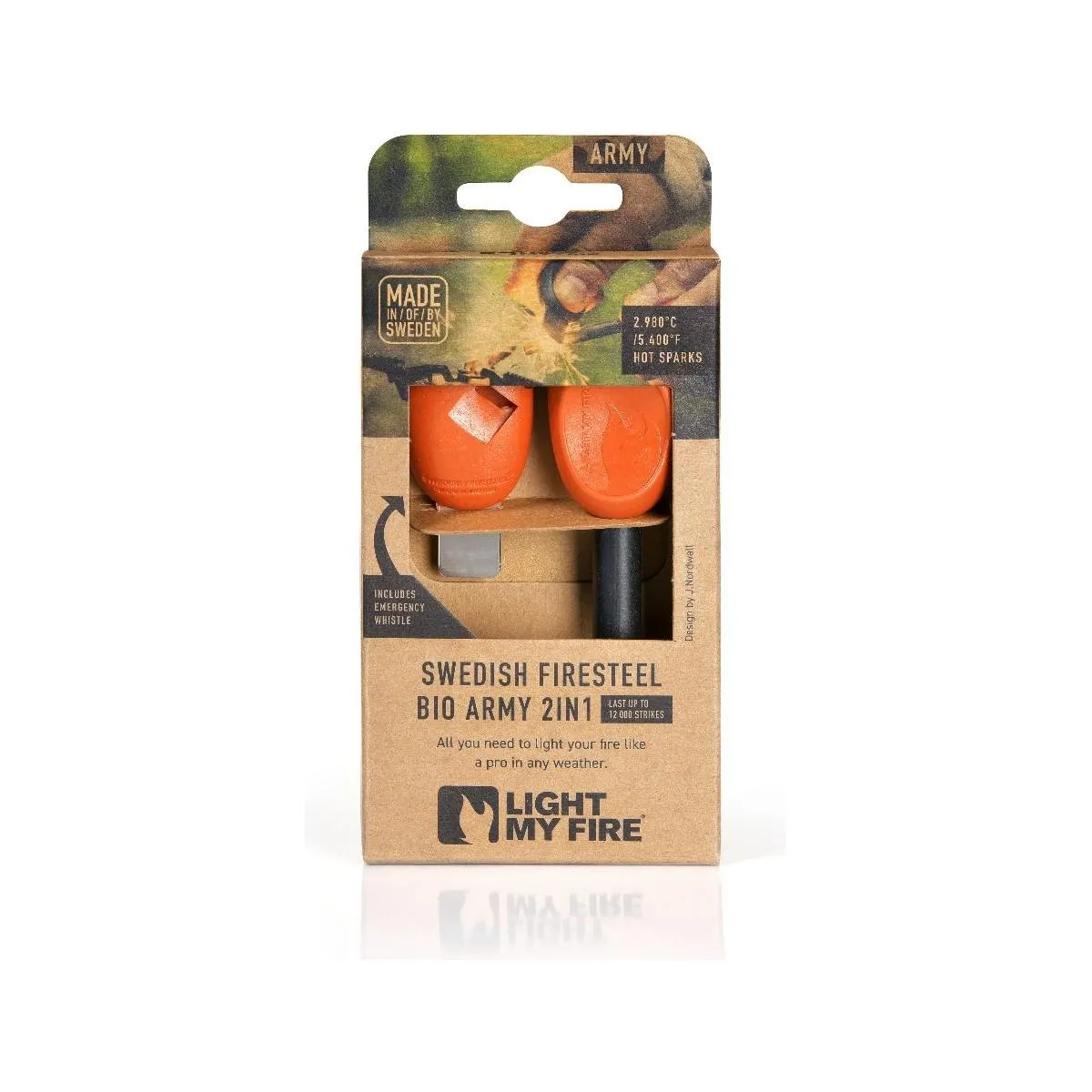 Light My Fire Swedish FireSteel BIO army 2in1 Cocoshell
