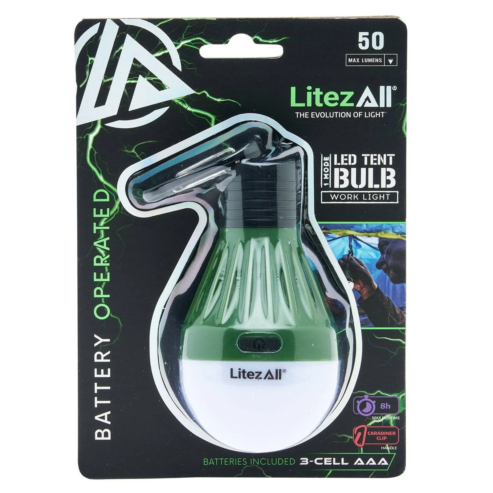 LitezAll PortaBulb® with Carabiner -ALL SALES FINAL