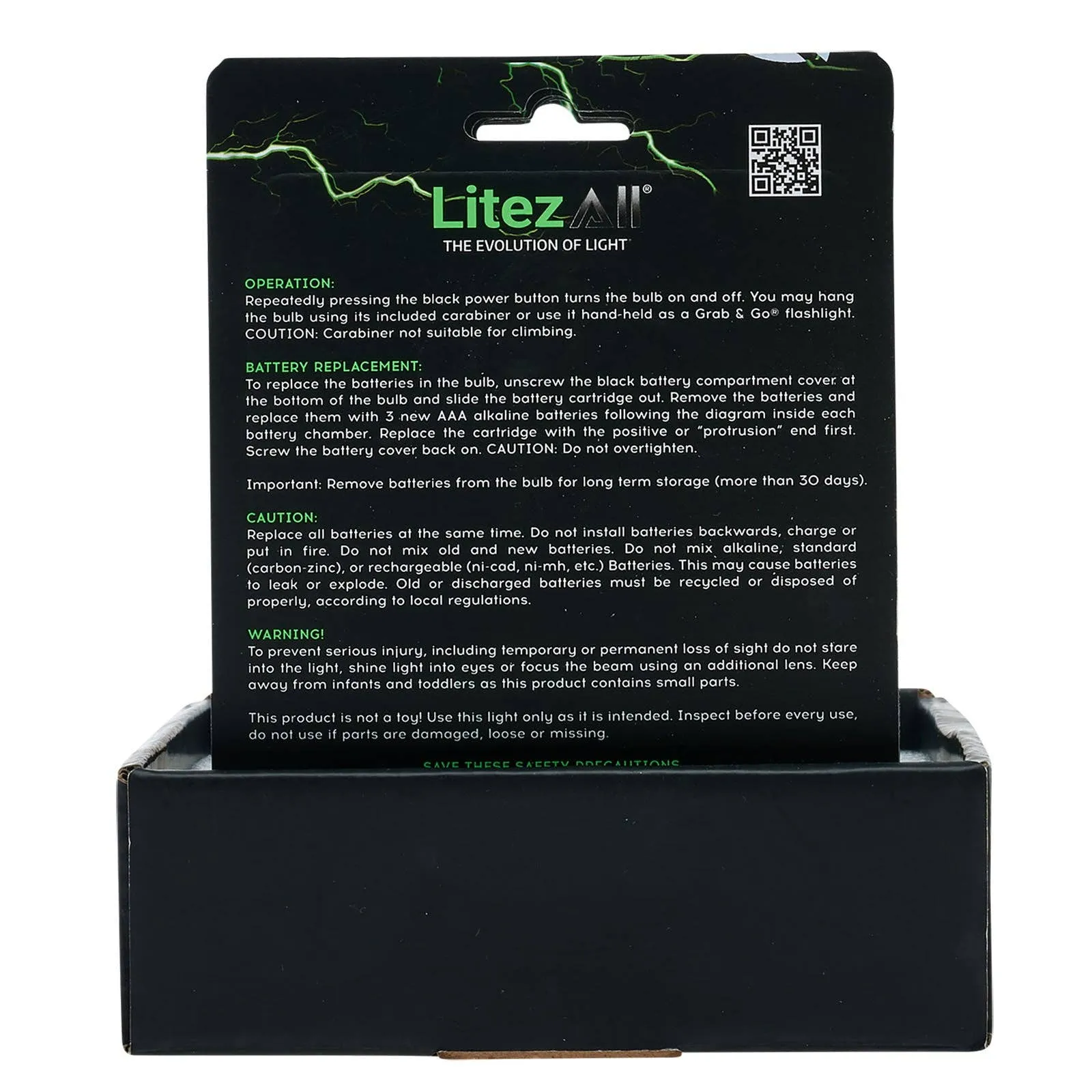 LitezAll PortaBulb® with Carabiner -ALL SALES FINAL