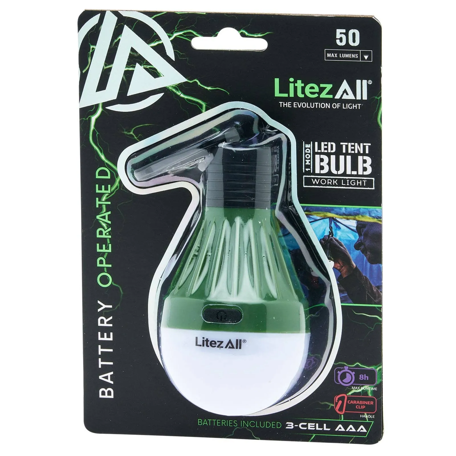 LitezAll PortaBulb® with Carabiner -ALL SALES FINAL
