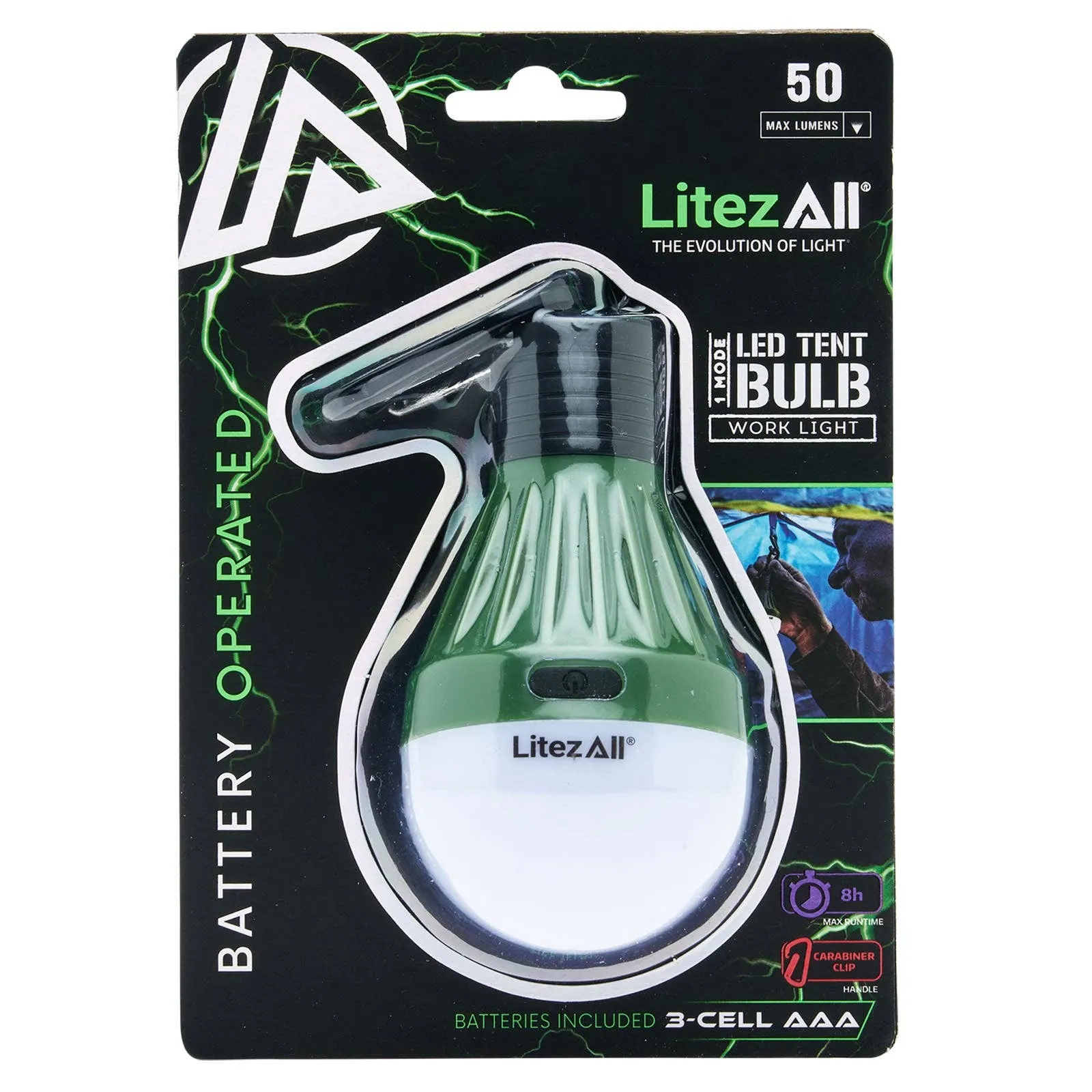 LitezAll PortaBulb® with Carabiner -ALL SALES FINAL
