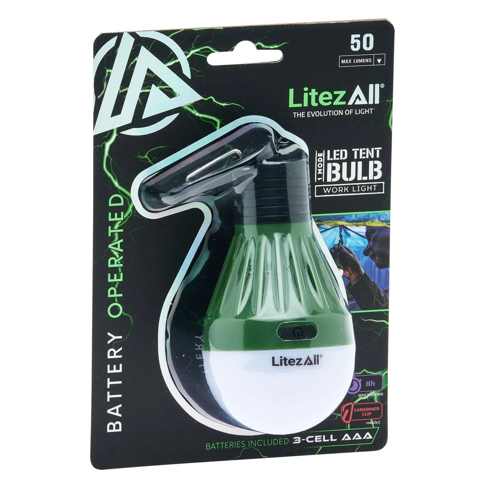 LitezAll PortaBulb® with Carabiner -ALL SALES FINAL