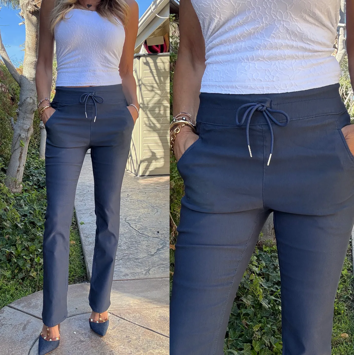 Loren Blue Herringbone