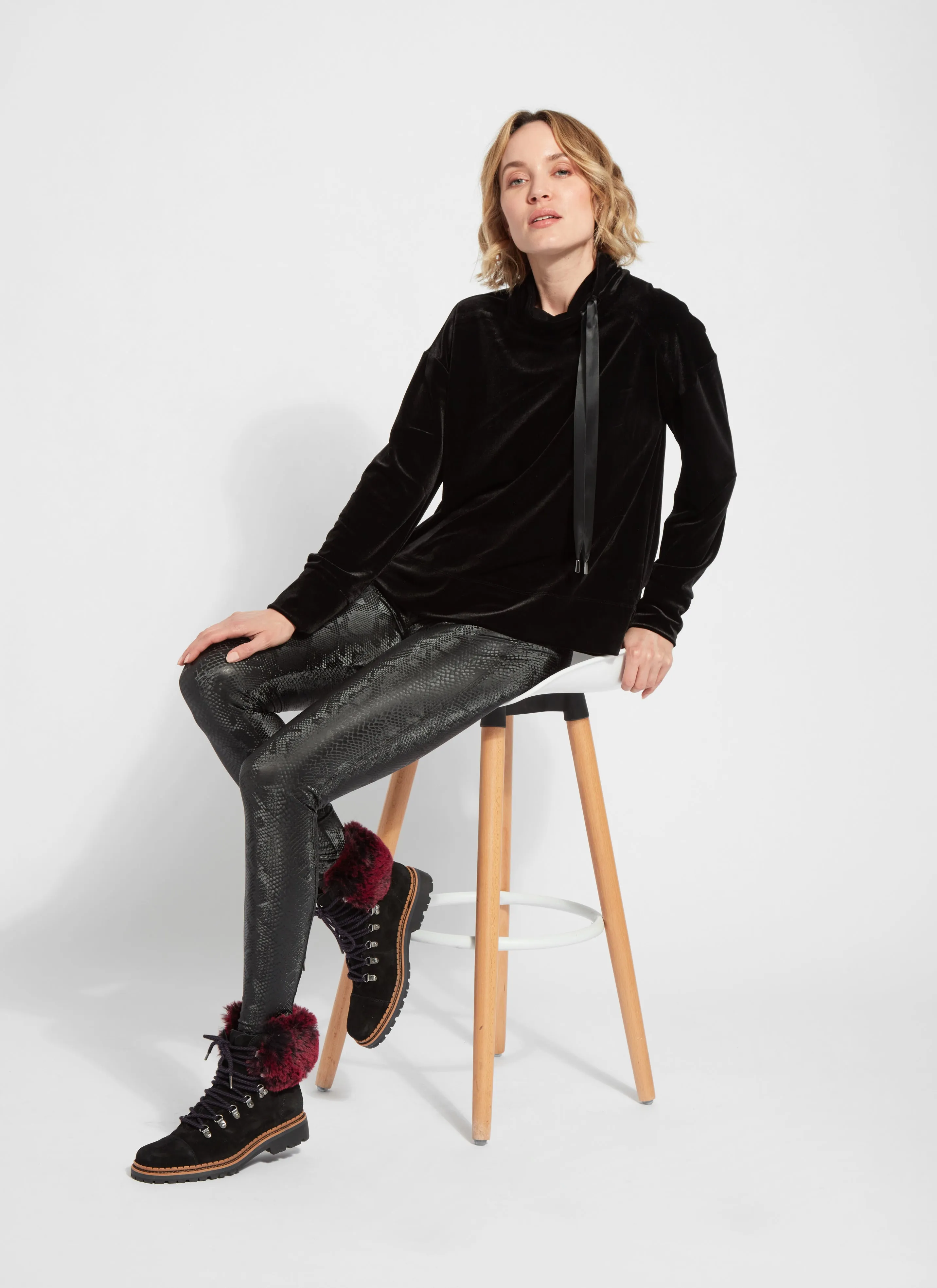 Matilda Patent Foil Legging (28" Inseam)