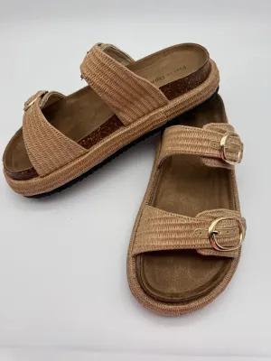 MAX RAFFIA SLIDE SANDAL
