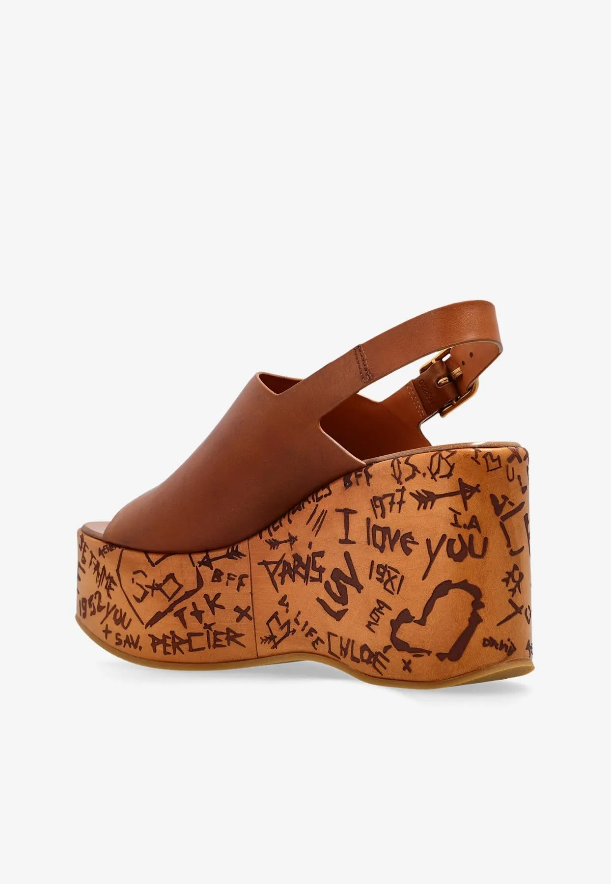 Maxime 130 Leather Wedge Sandals