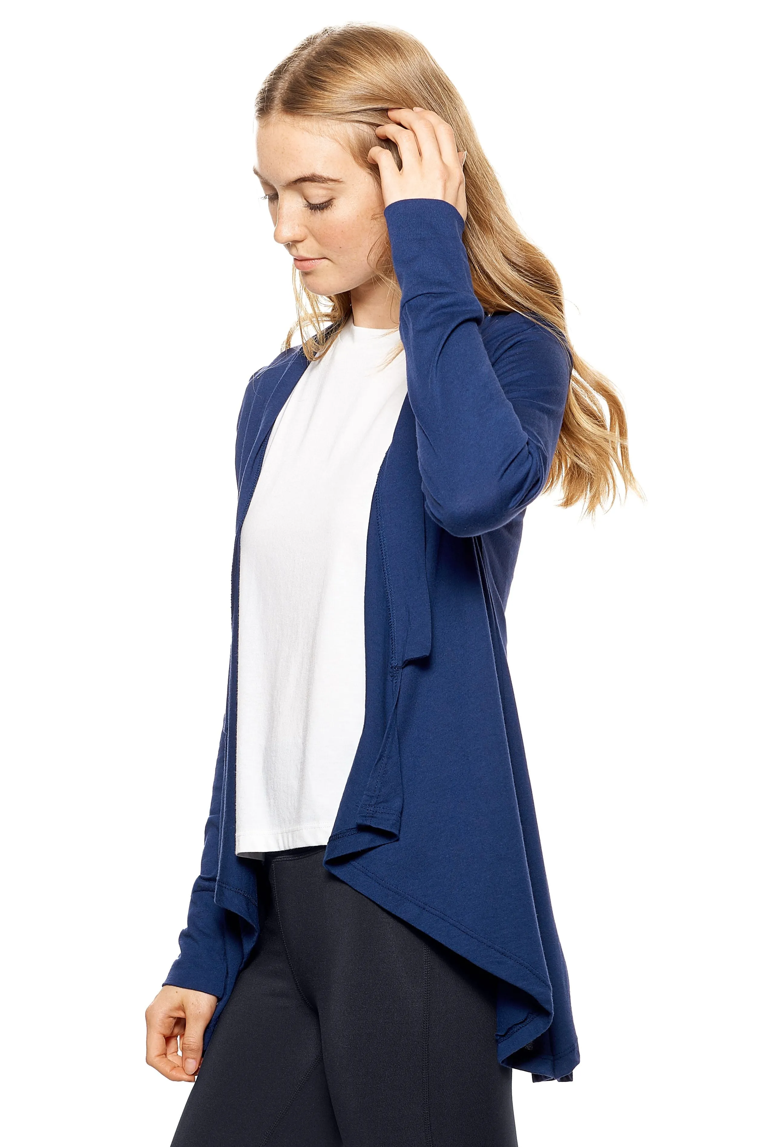 MC331 MoCA™ Drape Front Cardigan