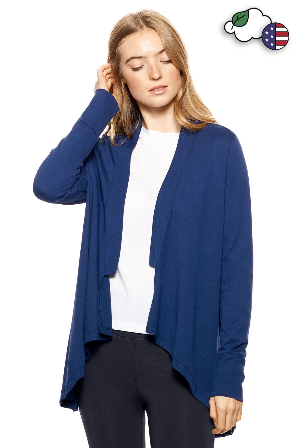 MC331 MoCA™ Drape Front Cardigan