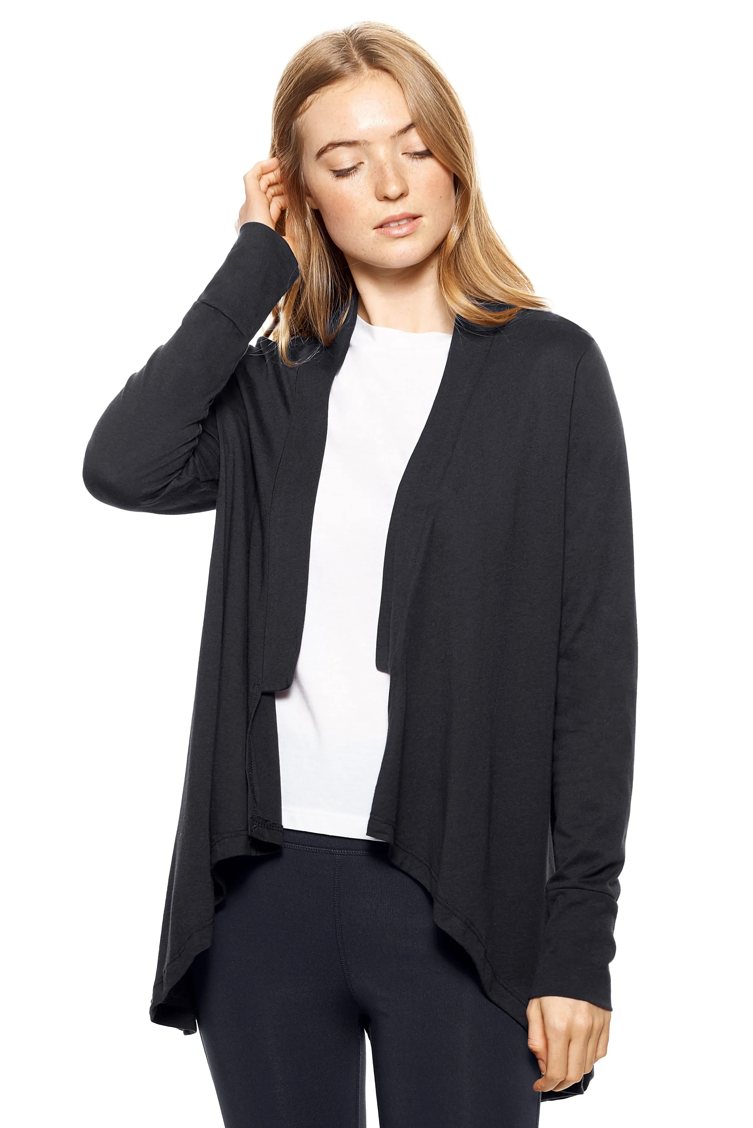 MC331 MoCA™ Drape Front Cardigan