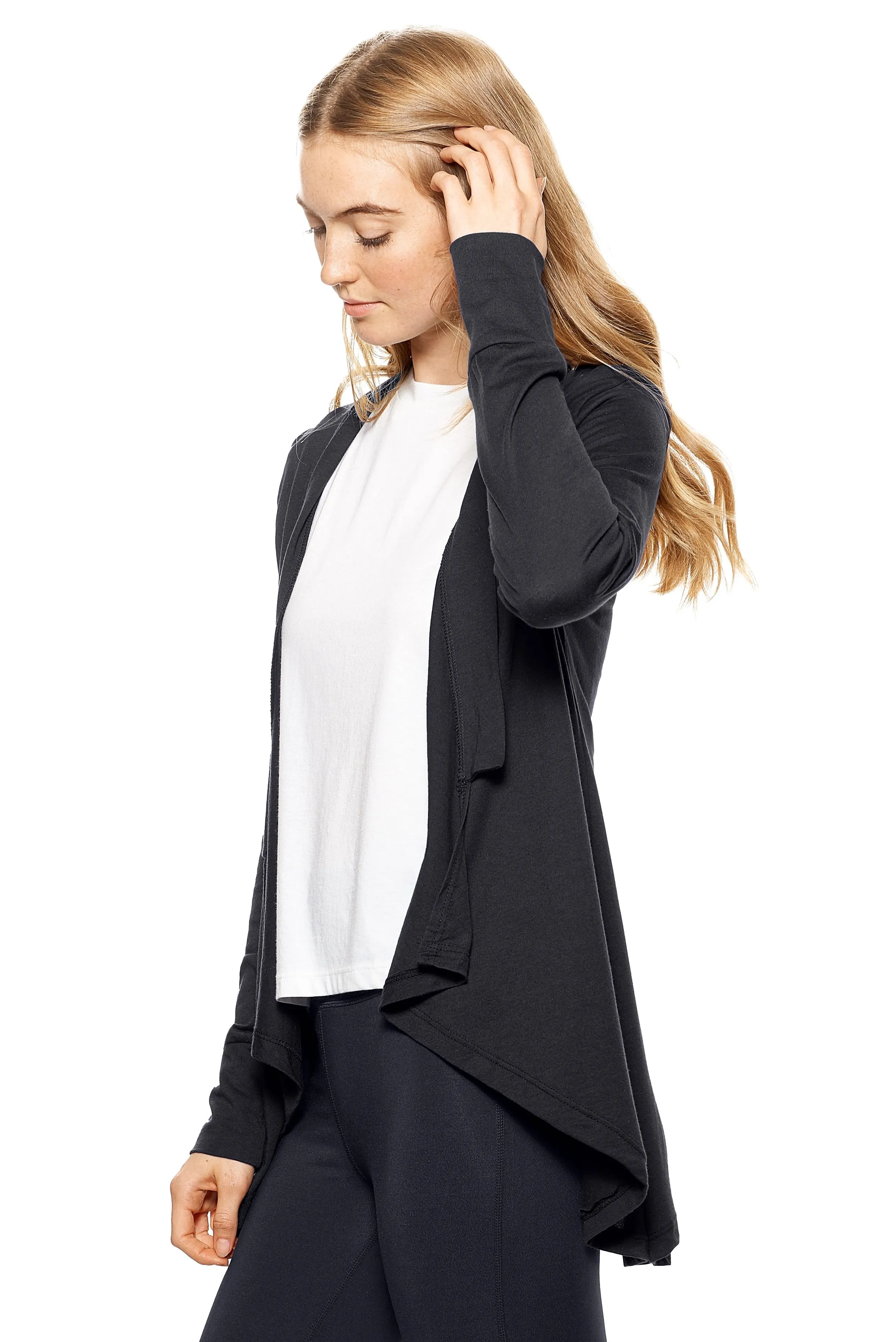 MC331 MoCA™ Drape Front Cardigan