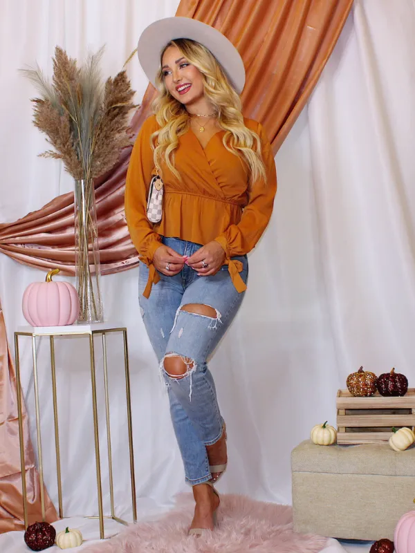 Meet Me At The Pumpkin Patch Top, Cinnamon