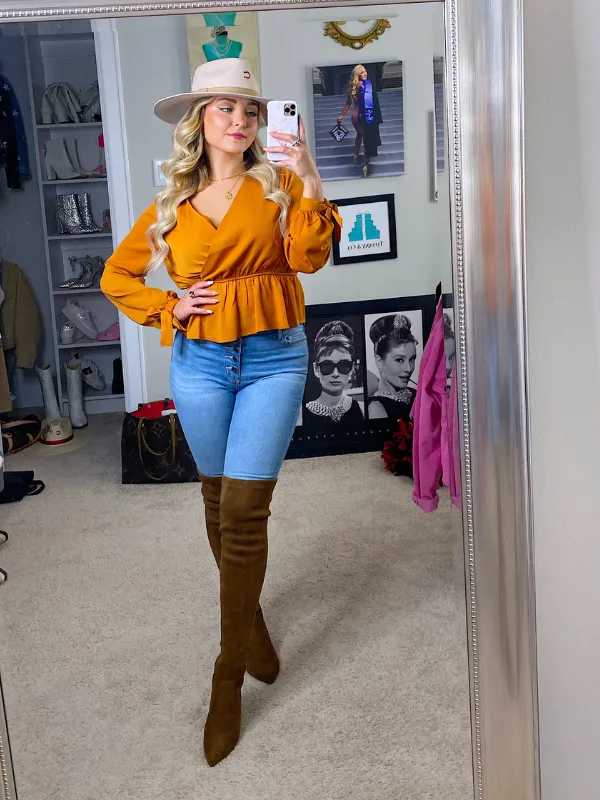 Meet Me At The Pumpkin Patch Top, Cinnamon