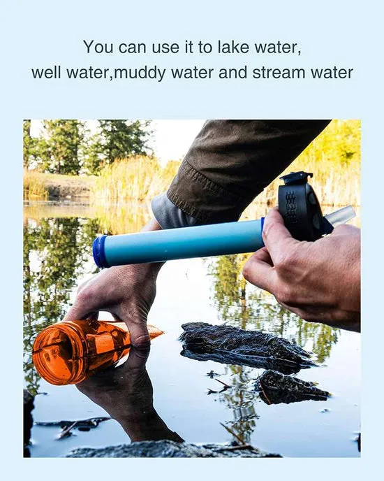 Membrane Solutions - Life Straw Water Bottle - Orange Type - Q8OVL