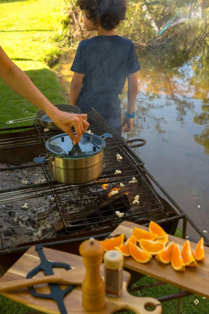 MH500 stainless stell 2-person camping cooking set   non-stick coating, 2.1 l