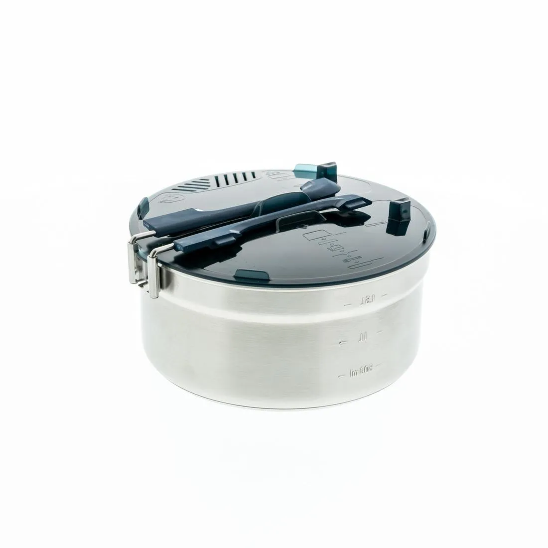 MH500 stainless stell 2-person camping cooking set   non-stick coating, 2.1 l