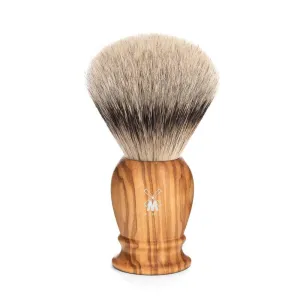 MÜHLE CLASSIC Shaving Brush, Silvertip Badger, Olive Wood, Large