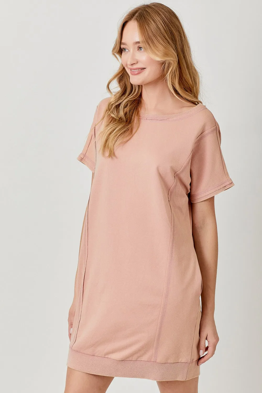 Mineral Washed Terry Tunic Dress