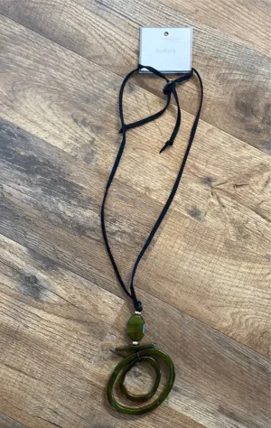 MK-Olive and Black Fashion Necklace (Gina B's)