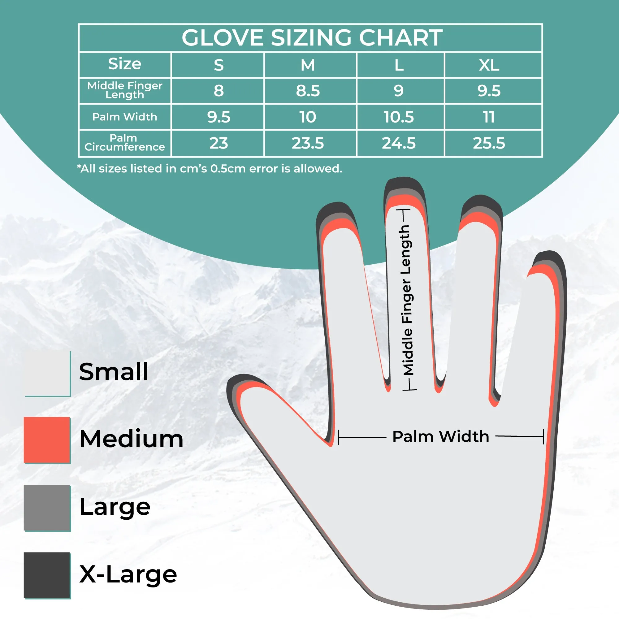 Mountain Made Cold Weather Gloves (Single)