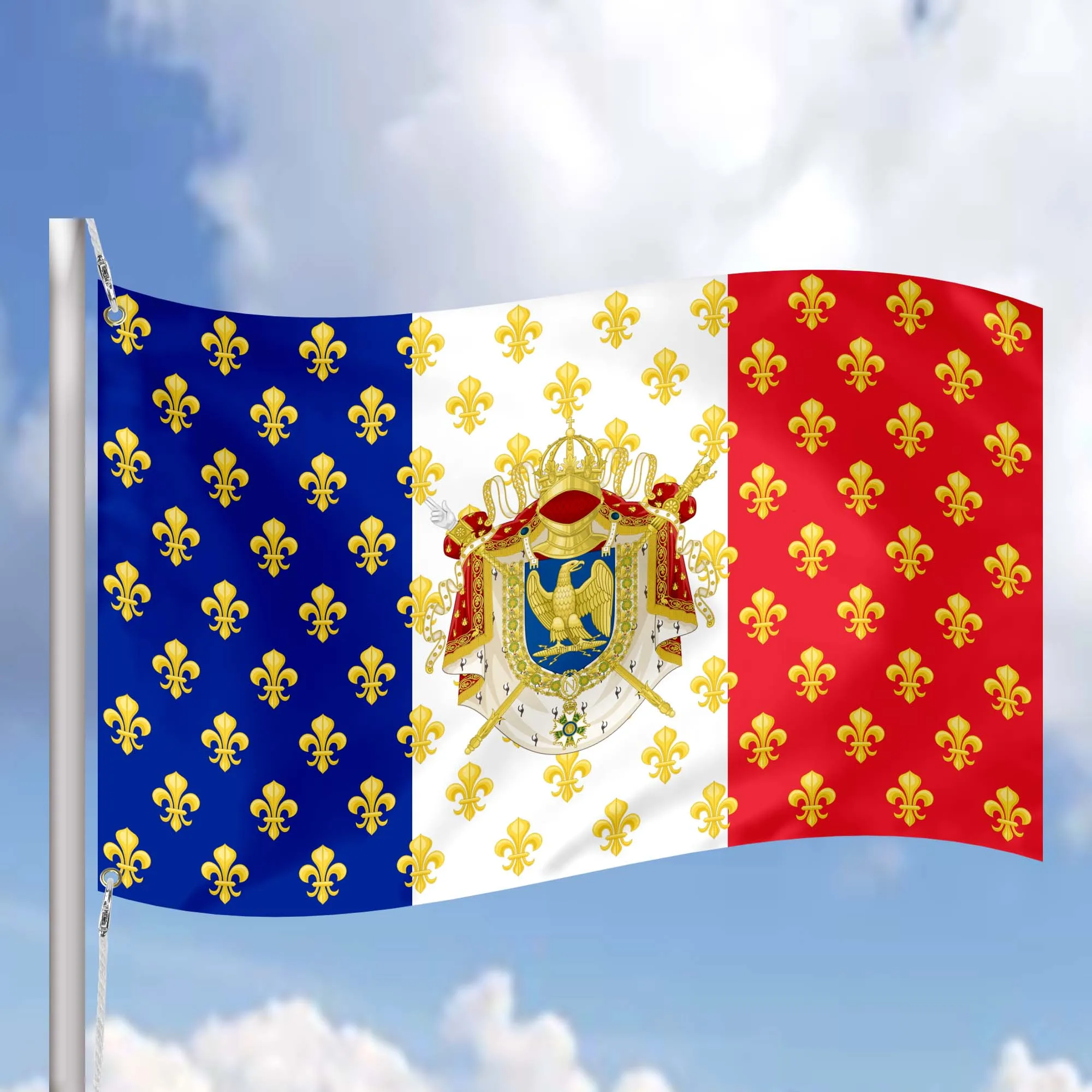Napoleon Bonaparte France Royal Flag Banner