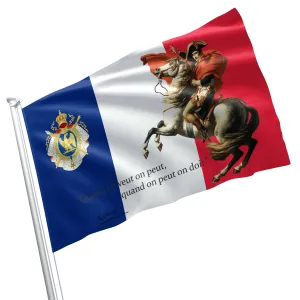 Napoleon Bonaparte France Royal Flag Banner