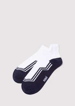 Navy Blue Booties Socks