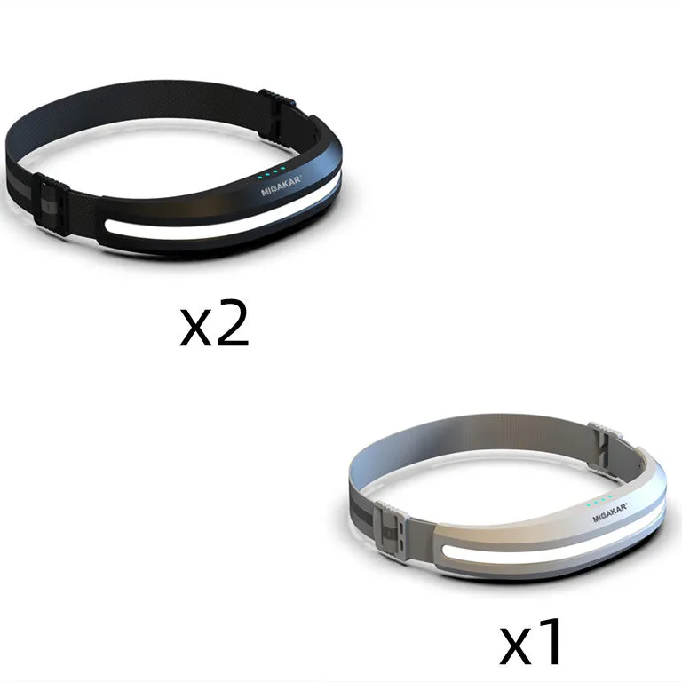 New Modern LED USB Chargeable 230 Degree 50 Square Meters Range Waterproof Hand-Free Headlight For Outdoor Explorational Adventures