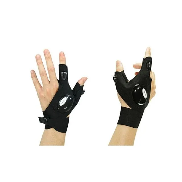 Novelty LED Flashlight LED Glove light Finger light with Battery