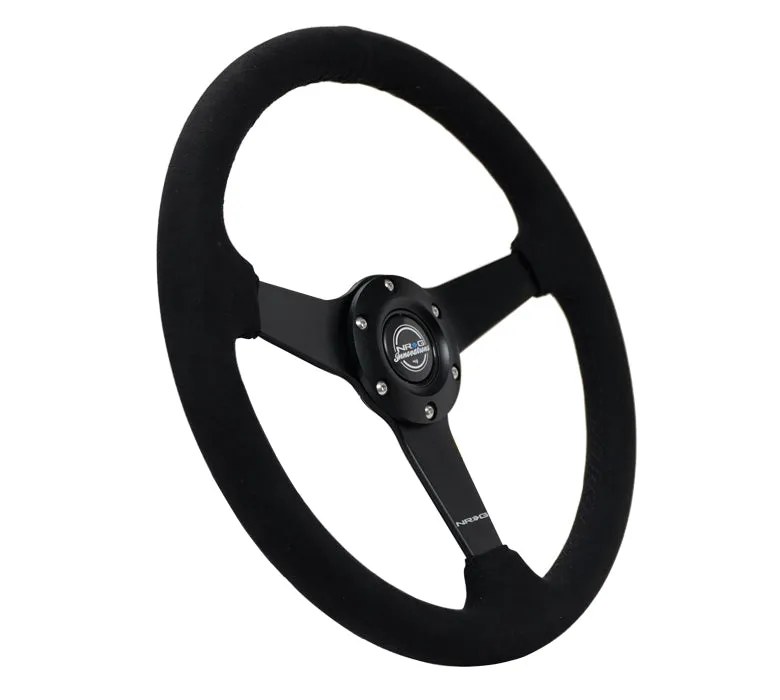 NRG RST-037MB-SA 350mm Black Alcantara Steering Wheel
